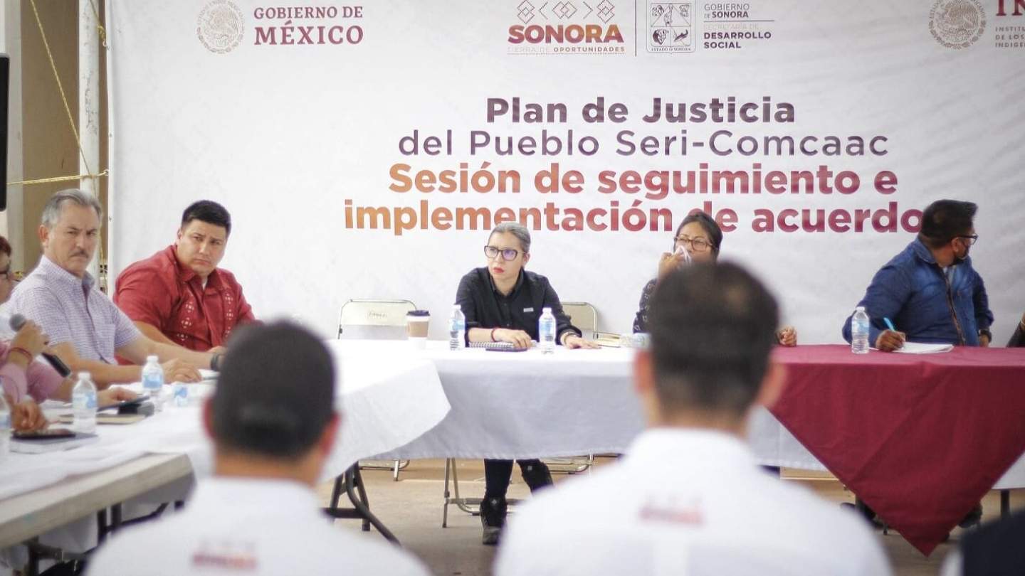 Gobierno de Sonora, en coordinación con INPI, presenta avances de planes de justicia seri y guarijío