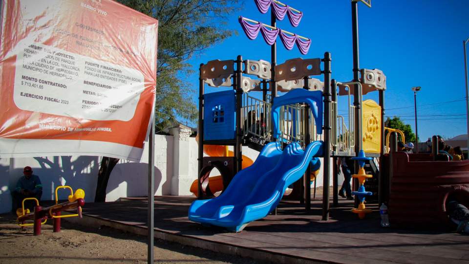 Gobierno de Sonora invierte 1.5 mdp en la rehabilitación de espacios públicos del sur de Hermosillo