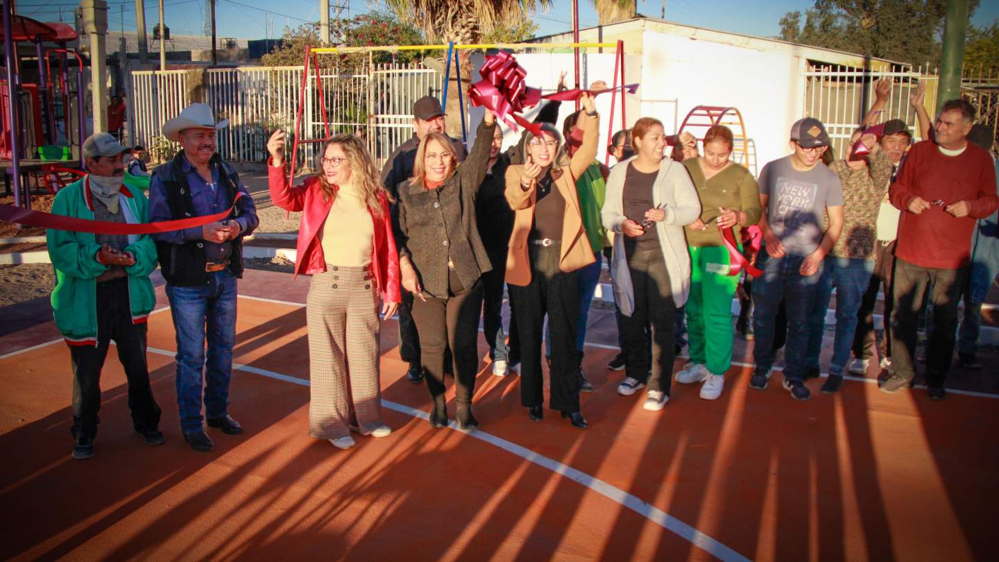 Gobierno de Sonora rehabilita espacio público para el beneficio de 150 familias en comunidad hermosillense