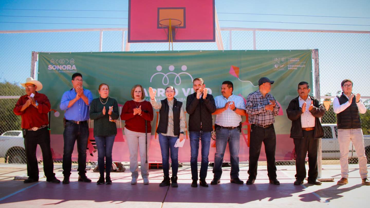 Compromiso con el Bienestar: Gobierno de Sonora Invierte 2 mdp en rehabilitación de espacios públicos en comunidad de Huatabampo
