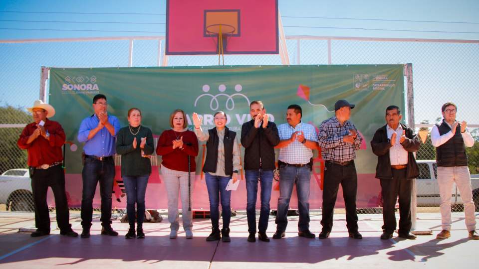 Compromiso con el Bienestar: Gobierno de Sonora Invierte 2 mdp en rehabilitación de espacios públicos en comunidad de Huatabampo